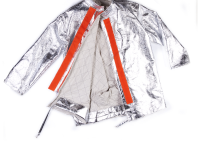 Aluminized jacket firefighter material