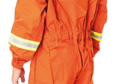 High visibility firefighter outfit