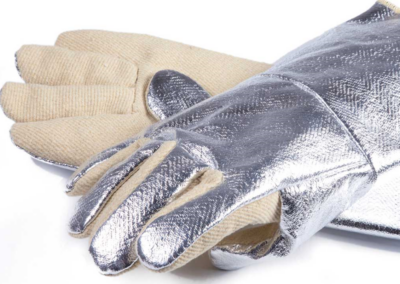 Aluminized 5-finger gloves