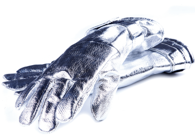 Aluminized gloves