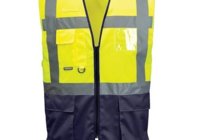 High visibility vest for urban intervention