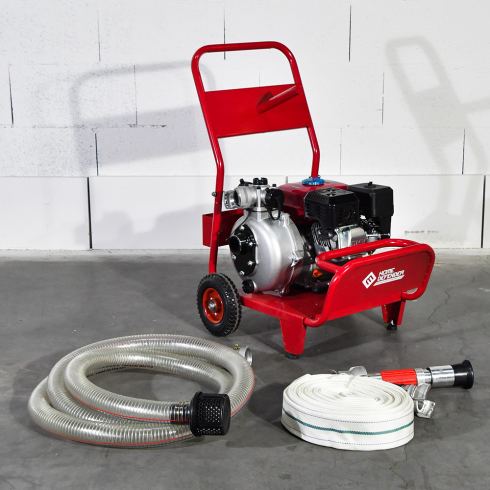 Kit motopompe de protection incendie piscine - feux domestique