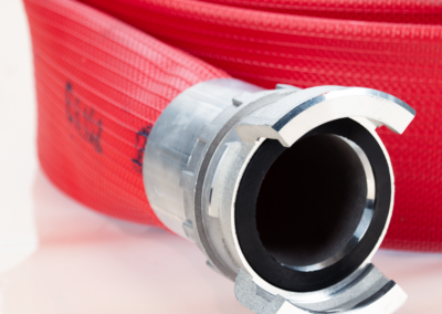 Raccord DSP sur tuyaux en revetement caoutchouc