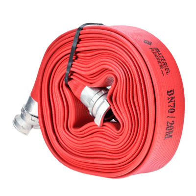 Flexible fire hoses/flexibles for professional intervention. Available in several versions and equipped with Teflon type treatment with fittings