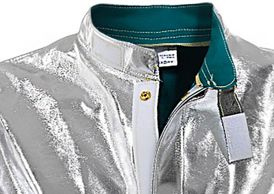 Aluminized V3 jacket collar