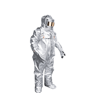 Firefighting aluminized suits