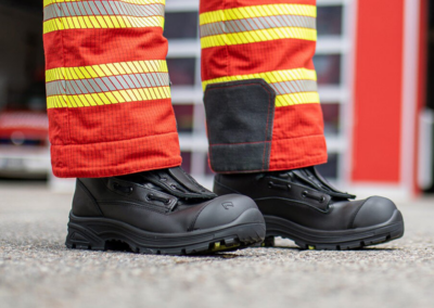 Chaussure pour sapeurs-pompiers HAIX fighter pro ; idéale pour les interventions