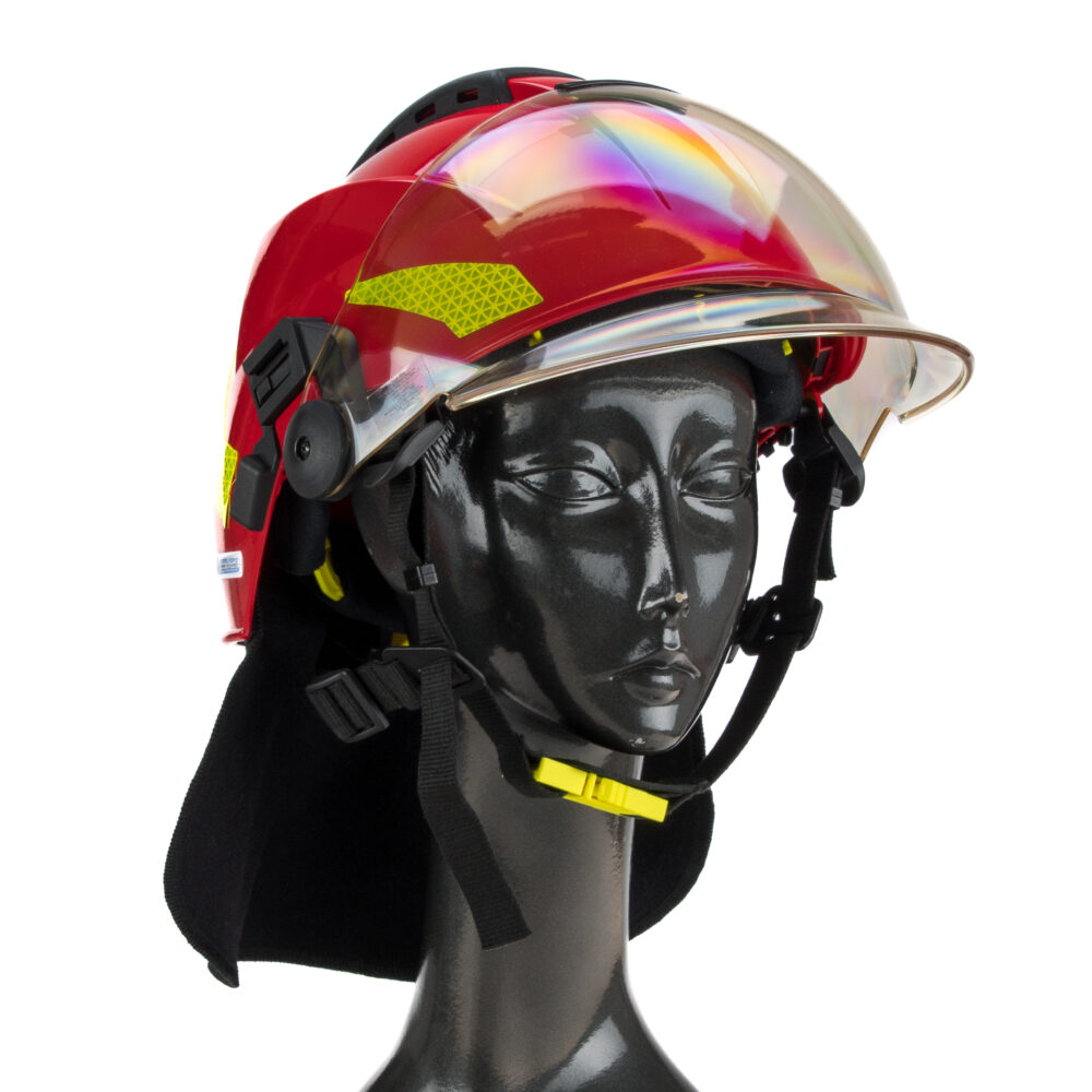 Casque visière type F2 pour sapeurs pompiers