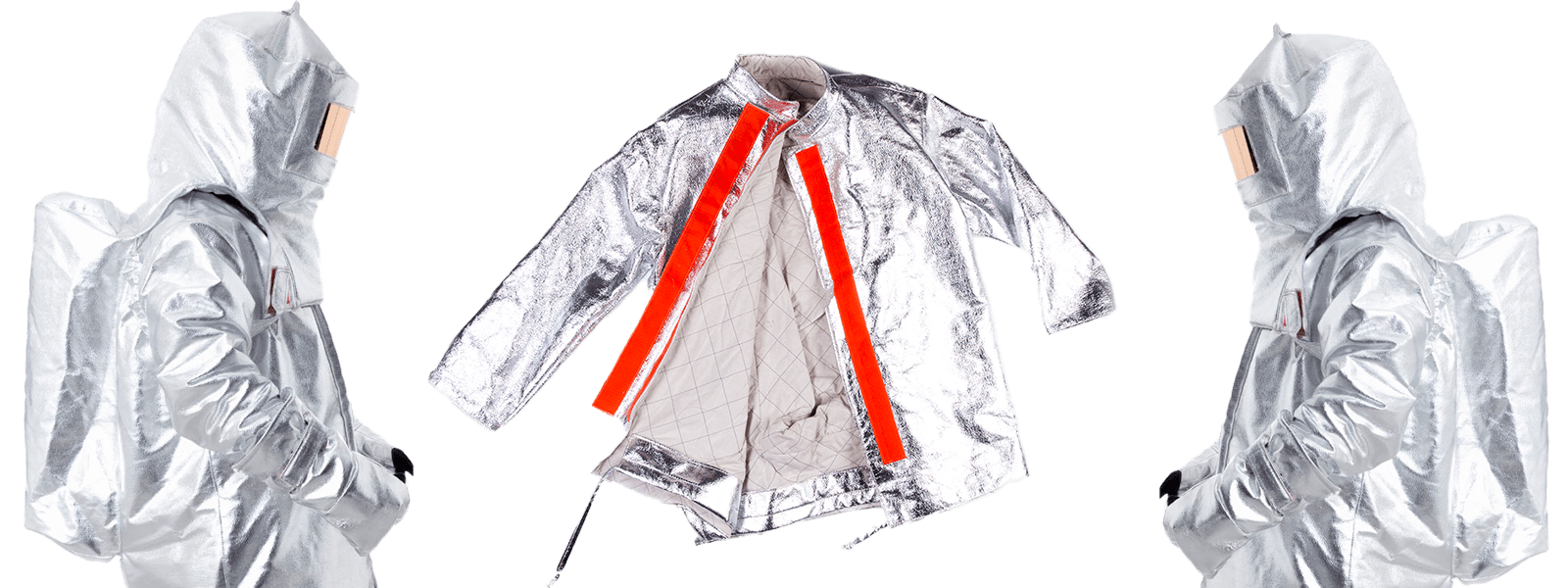 Veste manteau aluminisés