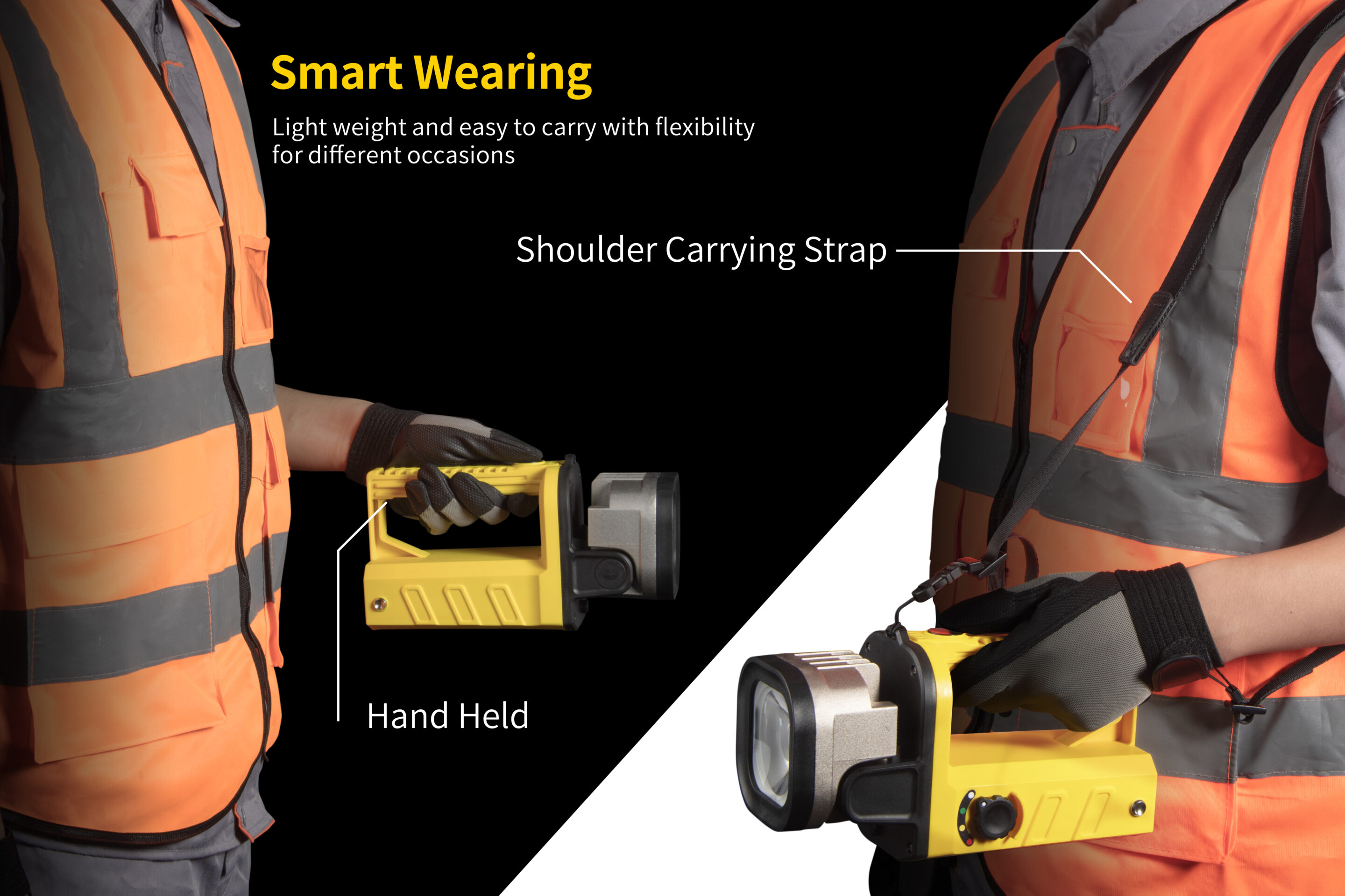 PROJECTEUR A MAIN RECHARGEABLE LED 610 lumen – Image 2