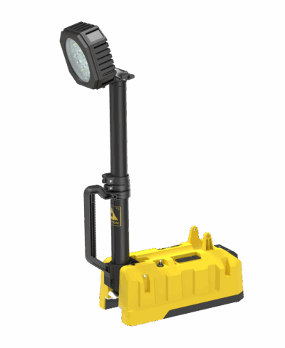 Eclairage mobile sur batterie 5500 Lum H.80CM