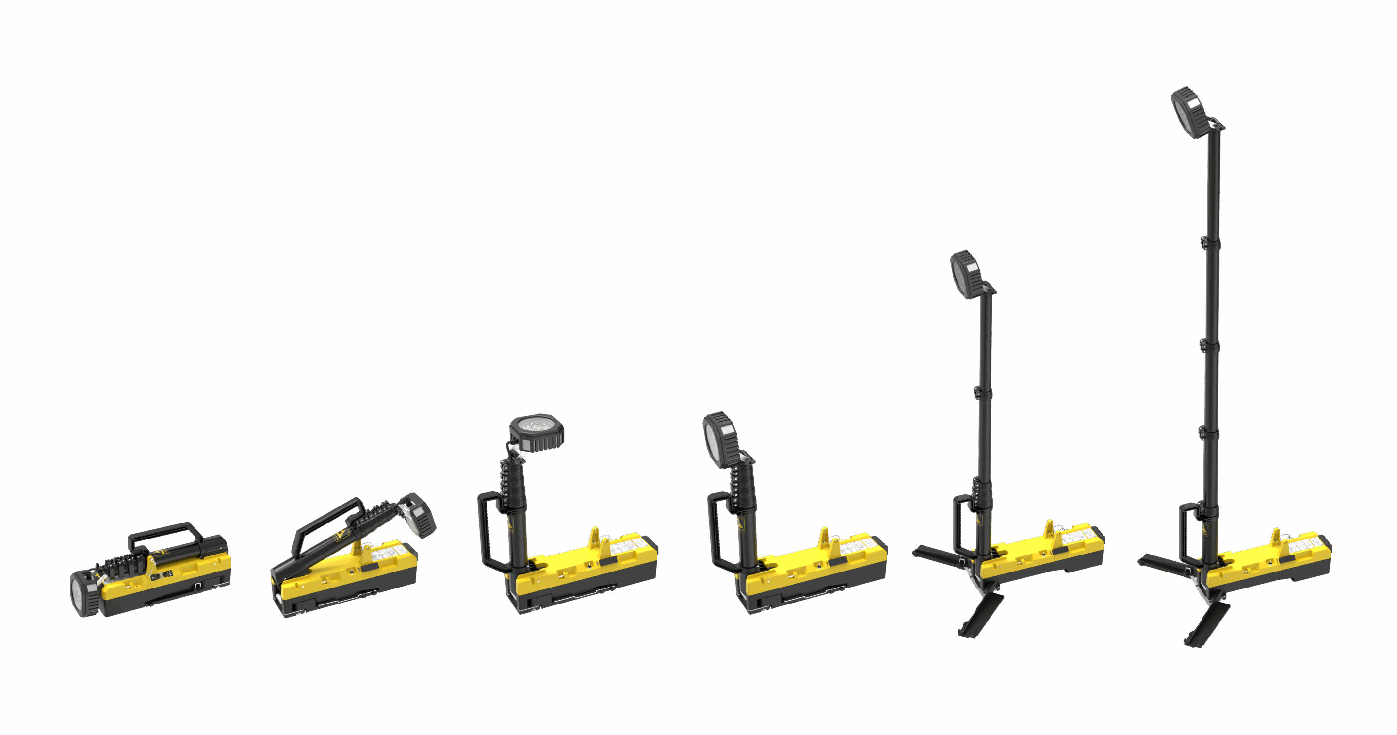 Eclairage mobile sur batterie 5500 Lum H.215CM – Image 2