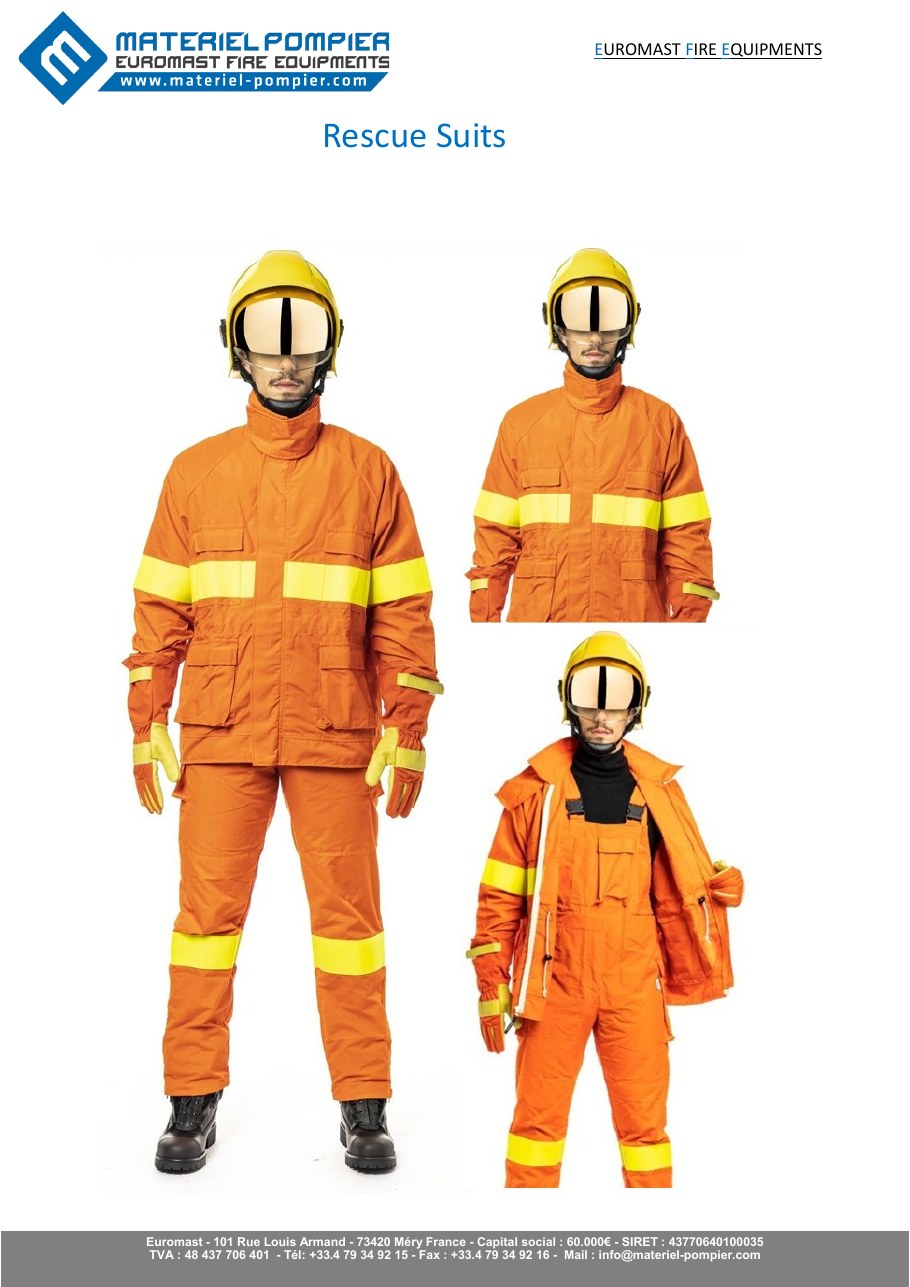 Rescue suits brochure